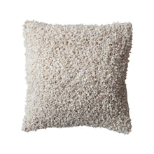 20" Cream Woven Boucle Pillow