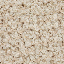 20" Cream Woven Boucle Pillow