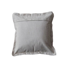 20" Square Cream Linen Stripe Pillow