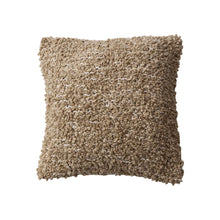 20" Tan Woven Bouclé Pillow