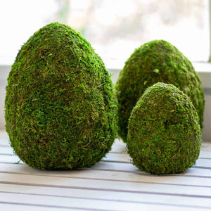 10" Moss Green Easter Egg Decor