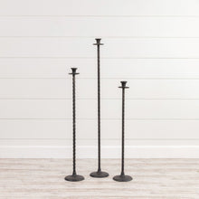 28" Black Tall Taper Candlestick