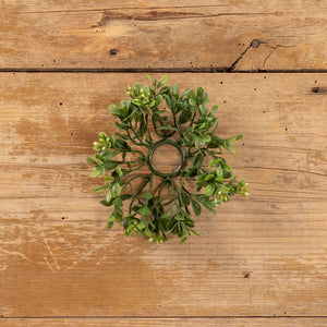 5" Boxwood Taper Candle Ring