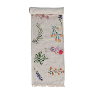 72" Table Runner with Flowers