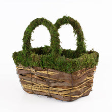 Dorothy Moss Basket – Green & Natural