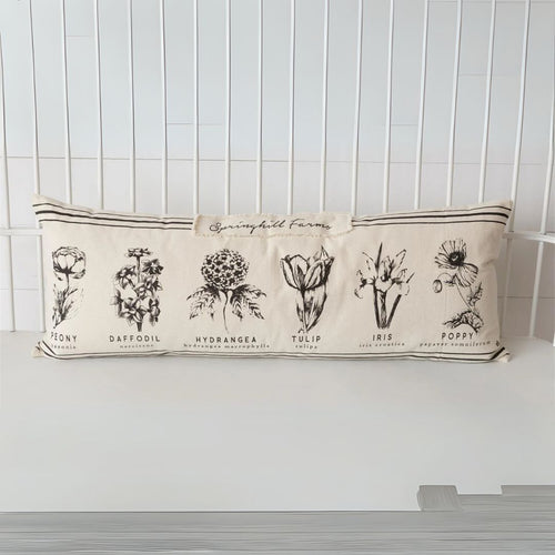 Black & White Botanical Pillow