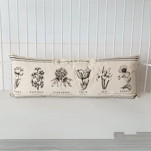 Black & White Botanical Pillow