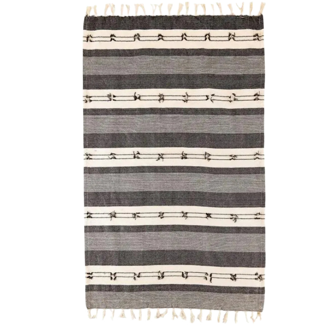 Tea Towel - Black & Natural