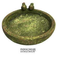 Aged Garden Round Bird Bath