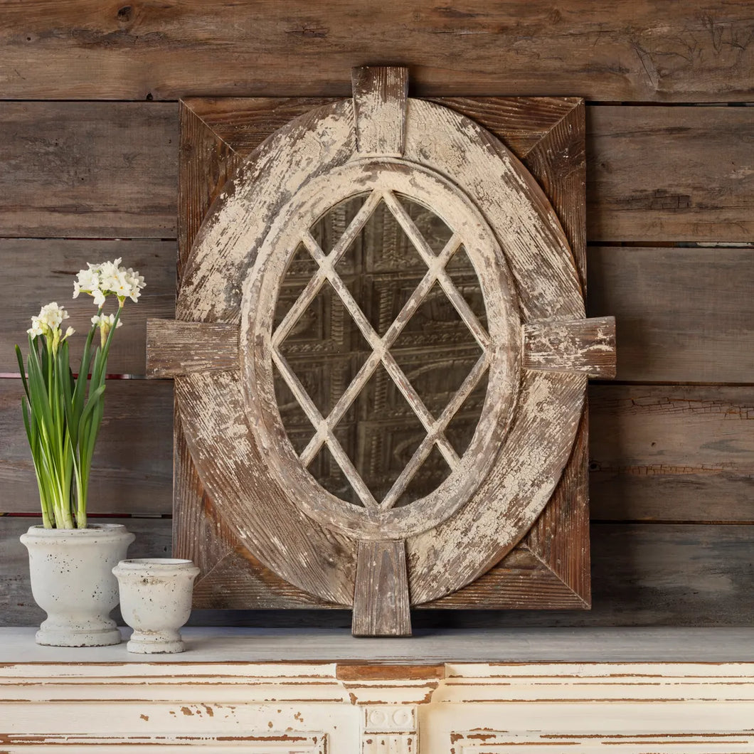 Aged Chateau Mirror