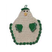 Cotton Crocheted Chicken Shaped Pot Holder With Loop – 4 Colors