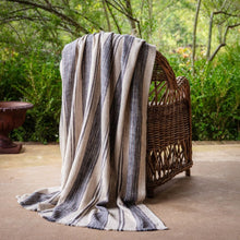 Cornflower Striped Throw Blanket