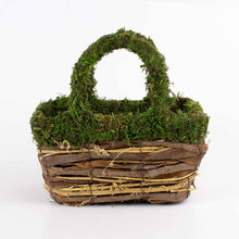 Dorothy Moss Basket – Green & Natural