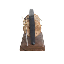 Wood & Metal Spool Stand With Scissors