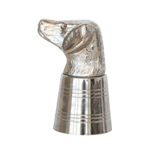 Cast Aluminum & Stainless Steel Dog Head Jigger – 2 oz Nickel Finish