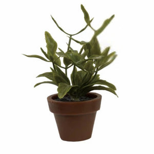 3.5" Faux Plant in Plastic Pot – 5 Assorted Styles