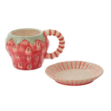 Fresh Fruit Mug With Saucer – Strawberry