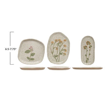 Hand Painted Stoneware Plate - Assorted 3 Styles