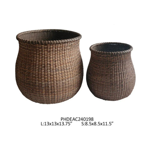 Rattan Urn Basket - Small