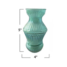 Round Pressed Glass Vases - Large