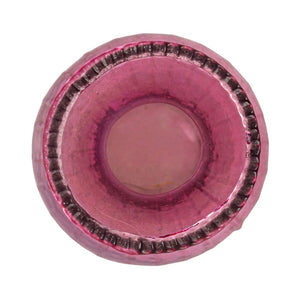 Round Pressed Glass Vase - Medium