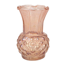 4" Round Pressed Glass Vase - Small