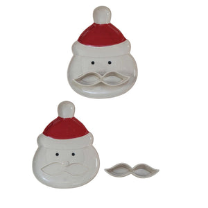 Santa with Mustache Dish