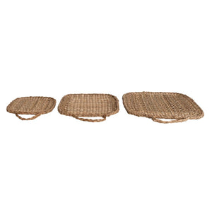 Hand-Woven Bankuan Trivets With Handles