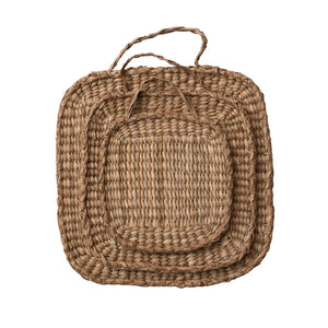 Hand-Woven Bankuan Trivets With Handles