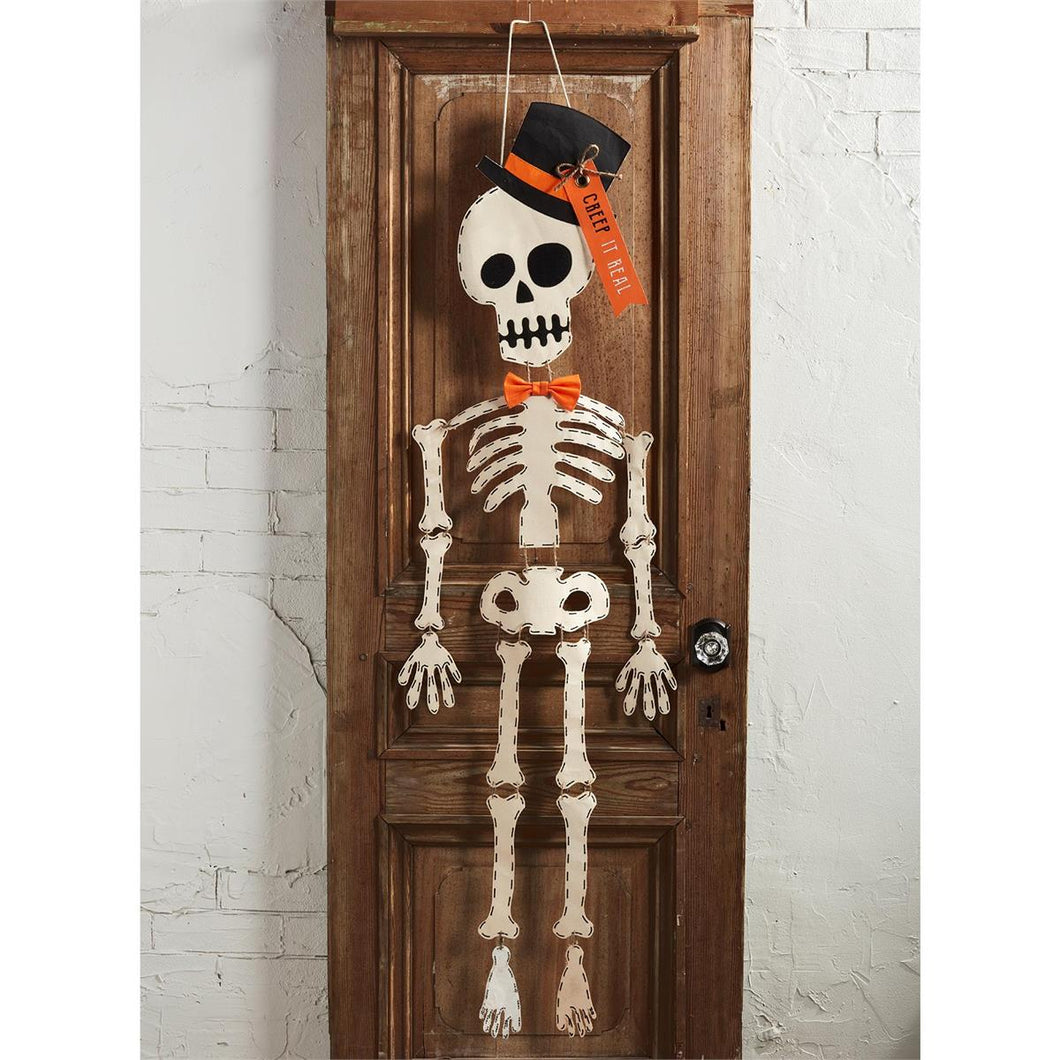 Skeleton Top Hat Door Hanger