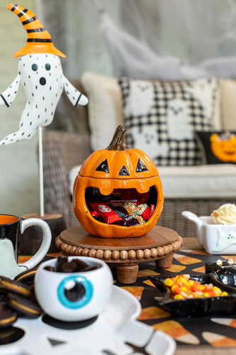 Pumpkin Open Candy Container