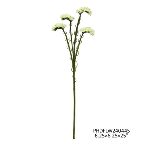 Statice White - Single Stem Faux Flower