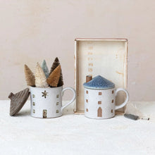 Stoneware House Mug with Lid