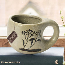 Stoneware Mug with Floral Image - 12oz