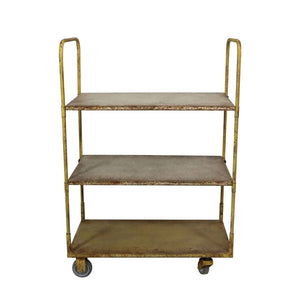 Vintage Repro Metal 3-Tier Cart (Store Pick-Up Only)