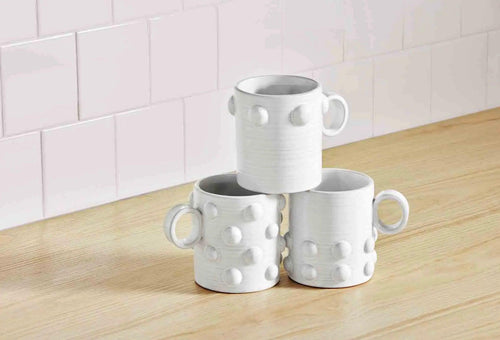 Top Row Beaded Mug